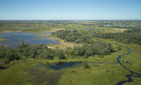 Botswana from above