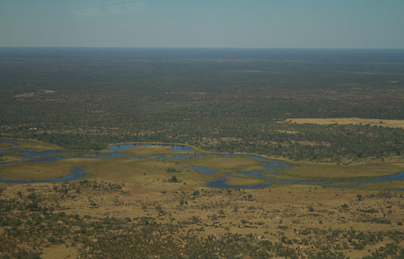 Botswana from above